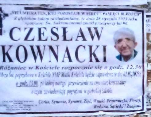 Czesław Kownacki  Wieloletni Prezes Zarządu Społem w Łukowie 
