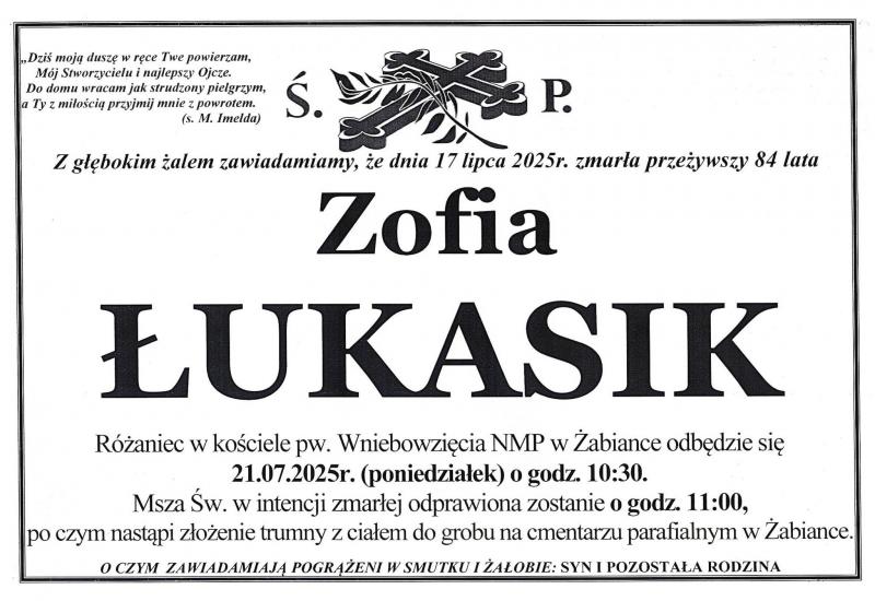 Zofia Łukasik