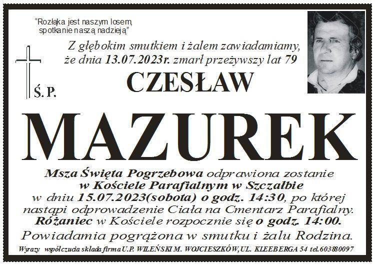 Czesław  Mazurek