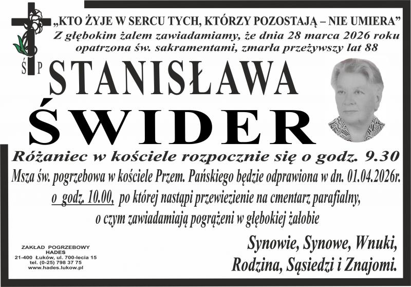 Stanisława   Świder  