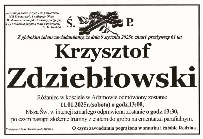 Krzysztof Zdziebłowski