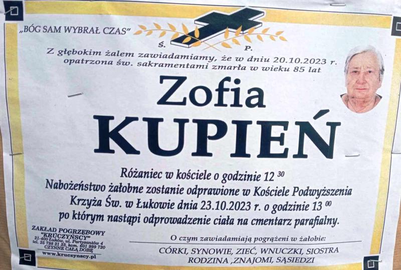 Zofia  Kupień