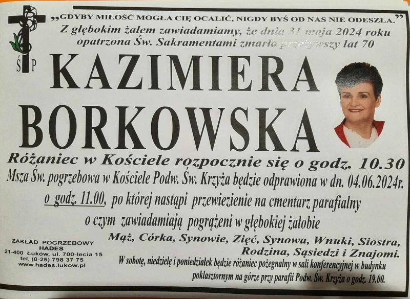 Kazimiera  Borkowska
