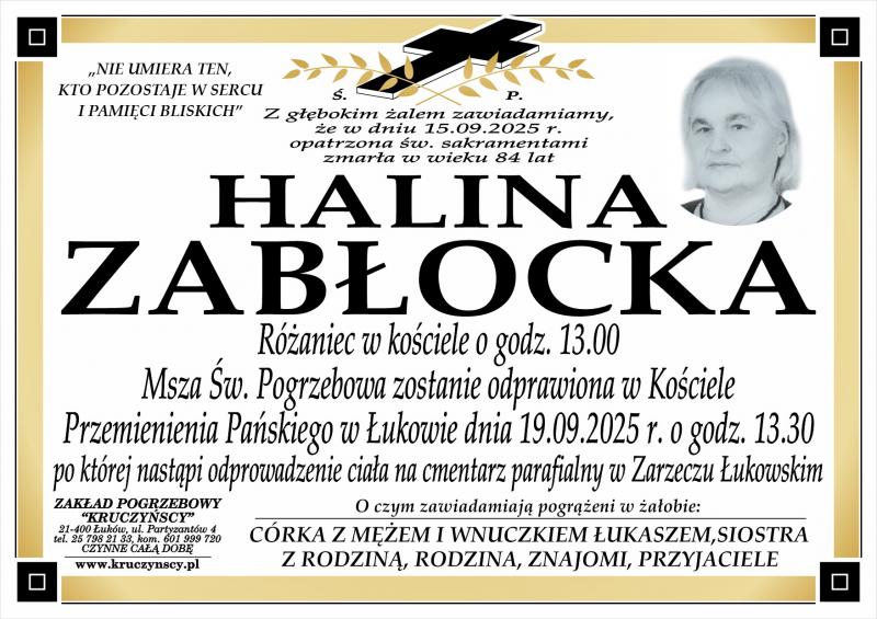 Halina Zabłocka