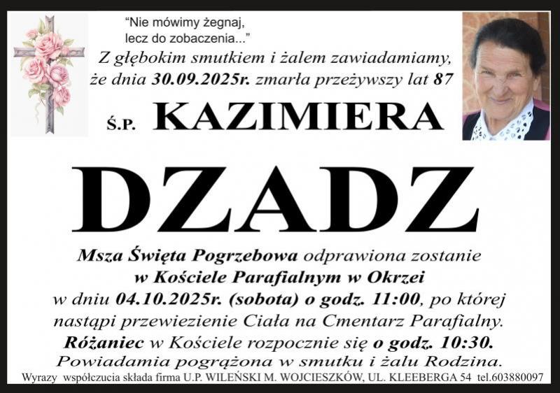 Kazimiera DZADZ
