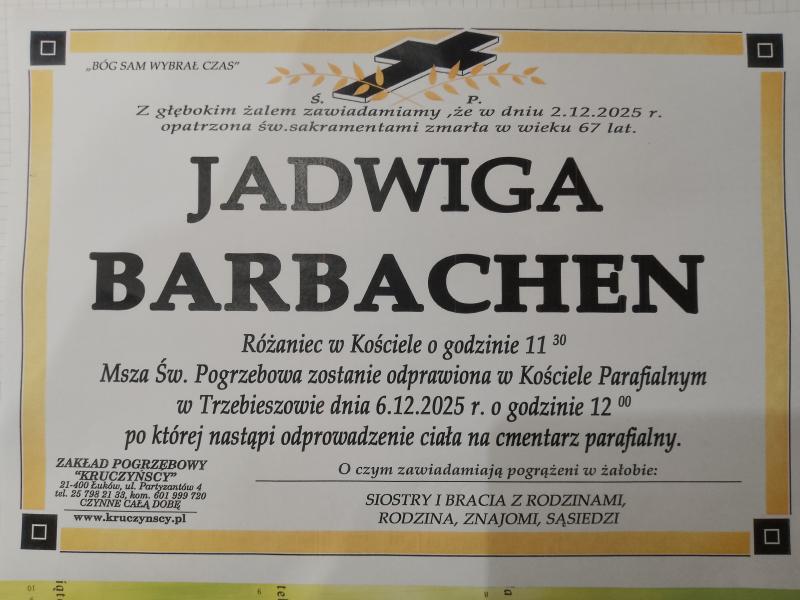Jadwiga  Barbachen