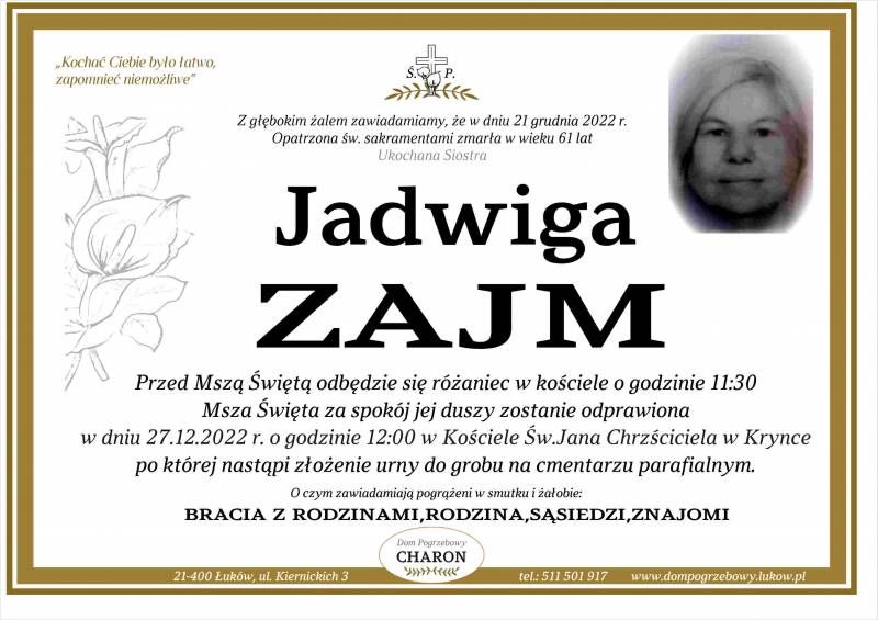Jadwiga  ZAJM