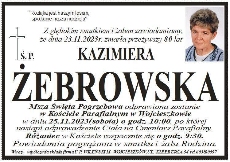 Kazimiera  Żebrowska