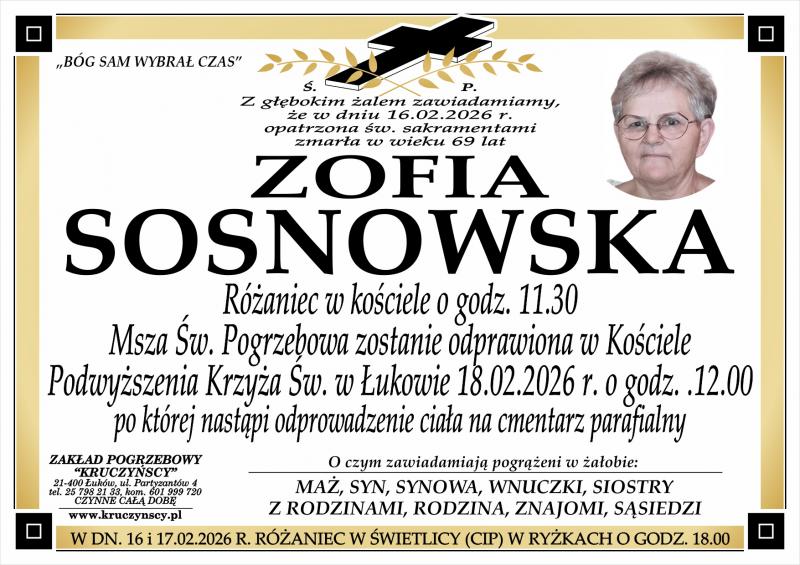 Zofia  Sosnowska 