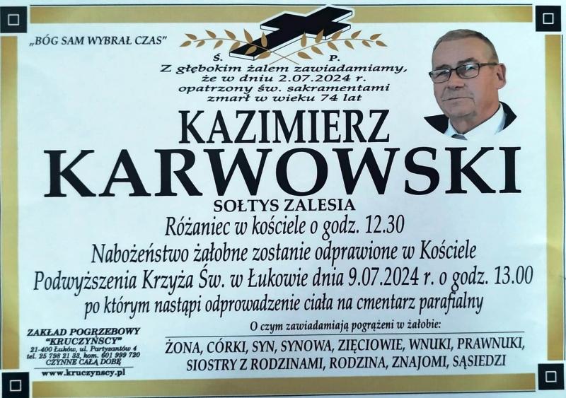 Kazimierz Karwowski  (Sołtys Zalesia)
