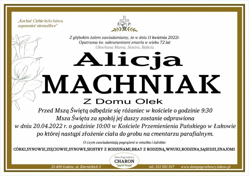 Alicja  Machniak