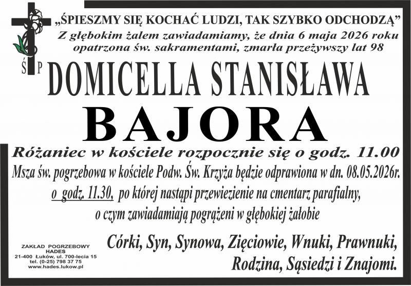 Domicella Stanisława  Bajora