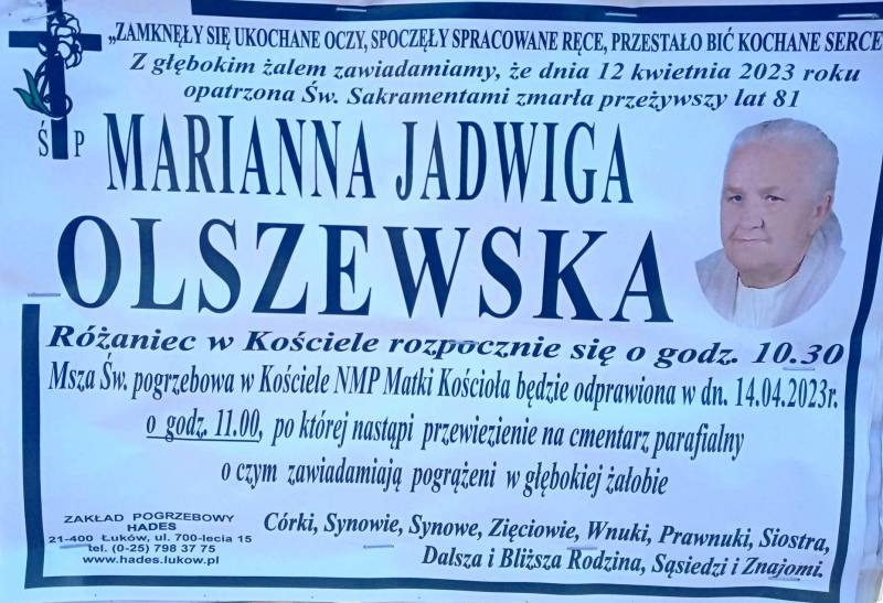 Marianna Jadwiga  Olszewska 