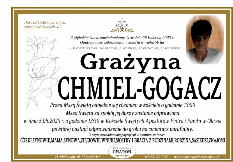 Grażyna  Chmiel - Gogacz 