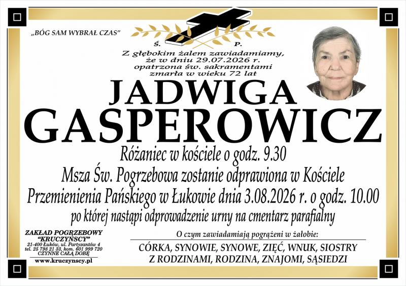Jadwiga  Gasperowicz