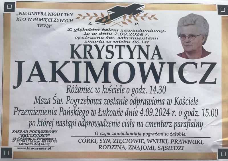 Krystyna  Jakimowicz