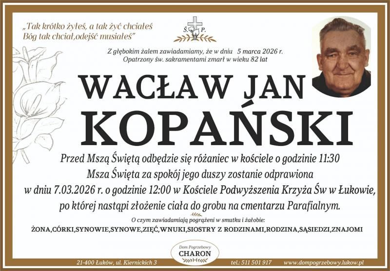 Wacław Jan  Kopański  