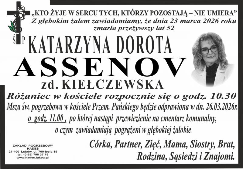 Katarzyna Dorota  Assenov zd. Kiełczewska