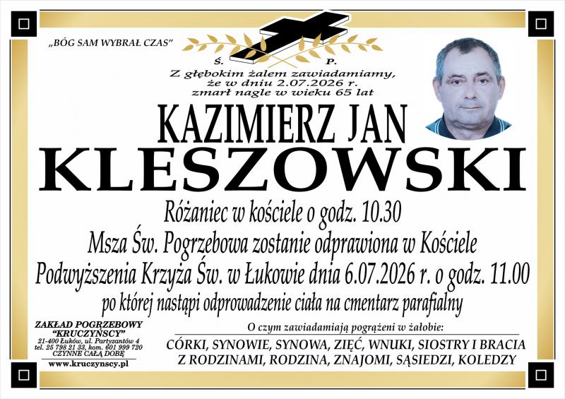 Kazimierz Jan  Kleszowski