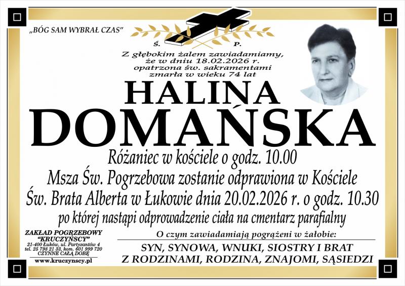 Halina  Domańska 