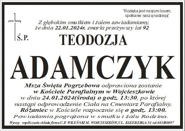 Teodozja  Adamczyk