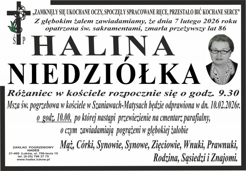 Halina  Niedziółka