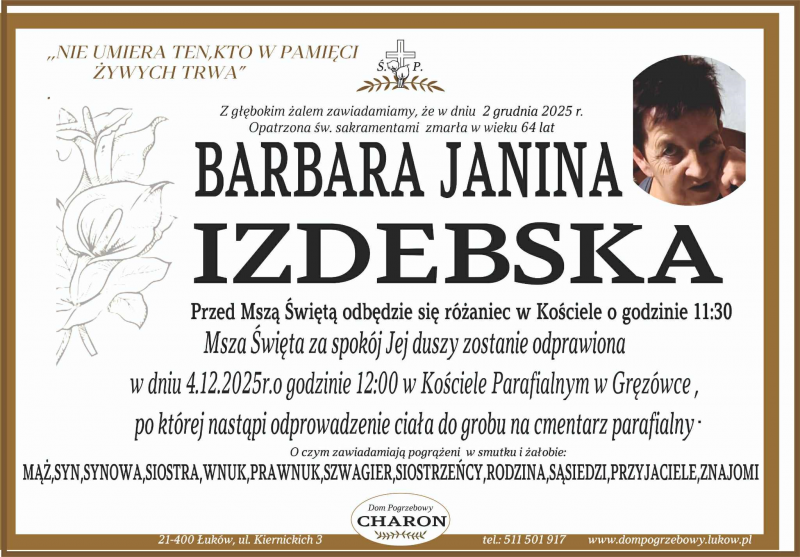 Barbara Janina Izdebska 