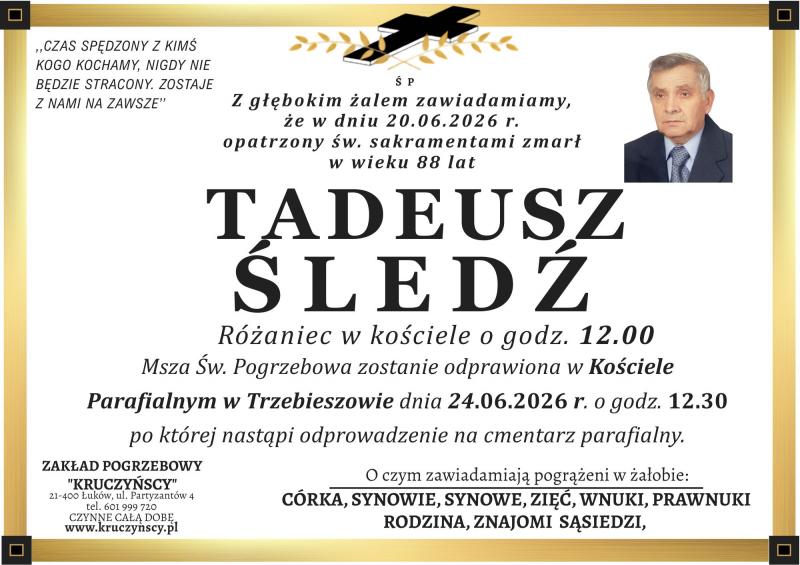 Tadeusz  Śledż