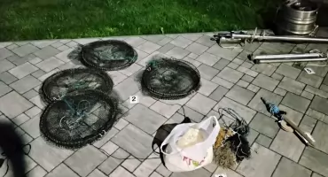 SZOK NA RZECE WIEPRZ! Kłusownik wpadł z „gorącym” towarem. W domu miał prawdziwą bimbrownię!