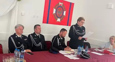  Zmiany w strażackich szeregach i wzruszający jubileusz. Wola Mysłowska wybrała nowe władze OSP