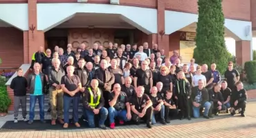 Święcenie maszyn i rajd nad zalew. Łukowscy motocykliści uczcili św. Krzysztofa [FOTO]