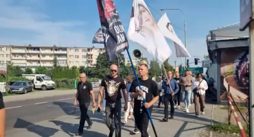 Męskie świadectwo wiary na ulicach Łukowa. Przemarsz Wojowników Maryi