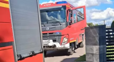 Niebezpieczny wyciek gazu w Konarzatce. Interweniowali strażacy z Adamowa i Łukowa