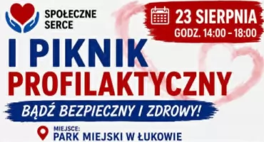 I Piknik Profilaktyczny w Parku Miejskim w Łukowie. Bezpieczeństwo i zabawa dla całej rodziny