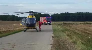 Dramatyczna akcja w lesie w Szczałbie! Śmigłowiec LPR i świadkowie ratowali 15-letniego motocyklistę
