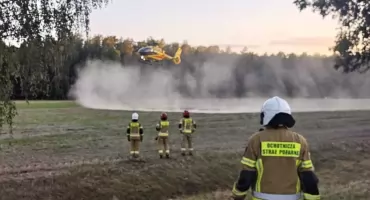 Lądował śmigłowiec, walka o zdrowie dziecka! Koszmarny wypadek w powiecie radzyńskim