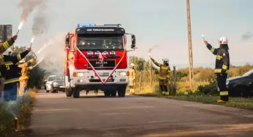 Nowy MAN już w garażu OSP Ferdynandów. Strażacy i mieszkańcy hucznie powitali nowy wóz(FOTO + WIDEO)