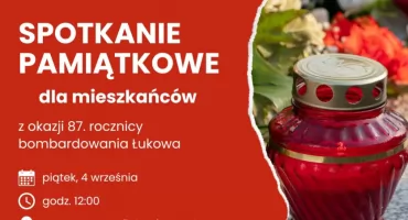 87. rocznica bombardowania Łukowa (ZAPROSZENIE) 