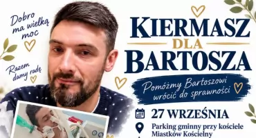 Charytatywny kiermasz ciast w Miastkowie Kościelnym. Mieszkańcy łączą siły, by pomóc Bartoszowi z Wilczysk