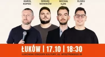Międzynarodowy stand-up w Łukowskim Ośrodku Kultury. Na scenie wystąpią komicy z kilku krajów