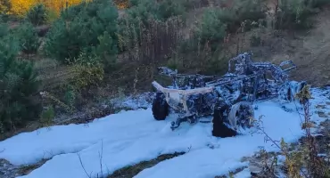 Szybka akcja strażaków z OSP Zgórznica. Pożar quada w Toczyskach